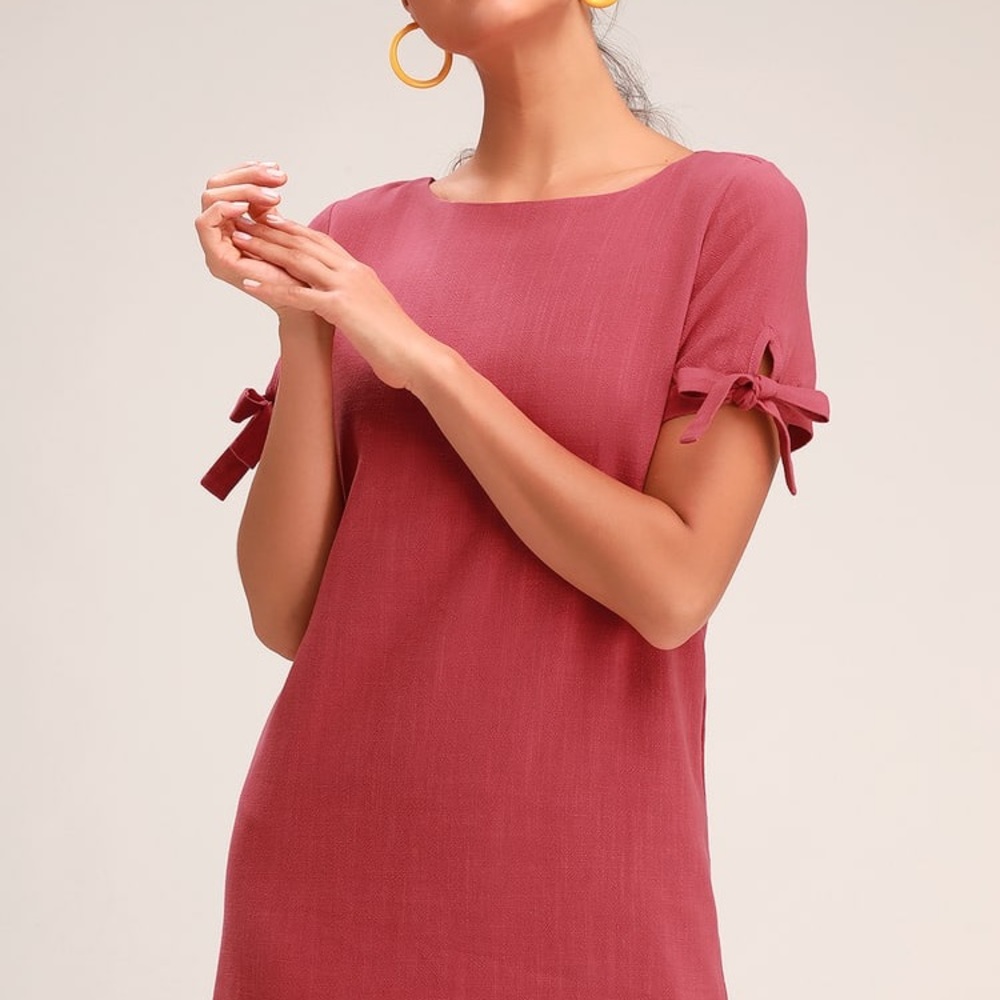 Lulu’s pink shift dress XS NWT